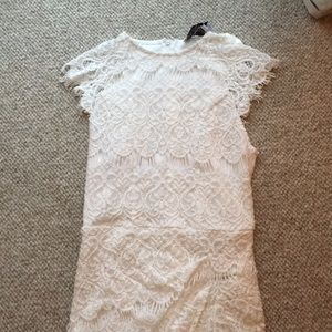 BRAND NEW white bodycon dress